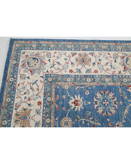 Ziegler 13' 2" X 20' 9" Hand Knotted Wool Rug 13' 2" X 20' 9" (401 X 632) / Blue / Wool