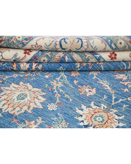 Ziegler 13' 2" X 20' 9" Hand Knotted Wool Rug 13' 2" X 20' 9" (401 X 632) / Blue / Wool