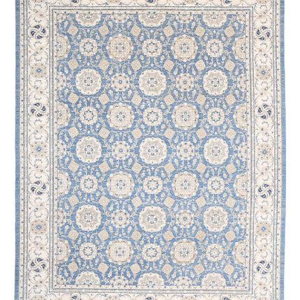 Ziegler 13' 3" X 16' 9" Hand Knotted Wool Rug 13' 3" X 16' 9" (404 X 511) / Blue / Wool