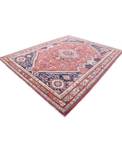 Ziegler 9' 1" X 11' 7" Hand Knotted Wool Rug 9' 1" X 11' 7" (277 X 353) / Red / Wool