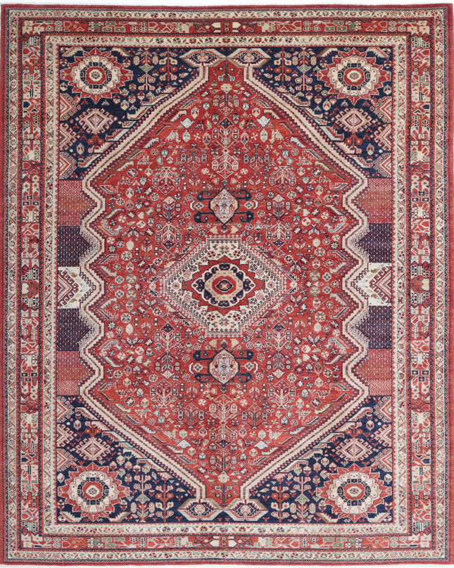 Ziegler 9' 1" X 11' 7" Hand Knotted Wool Rug 9' 1" X 11' 7" (277 X 353) / Red / Wool