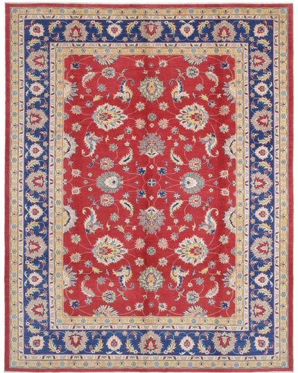 Ziegler 10' 1" X 13' 2" Hand Knotted Wool Rug 10' 1" X 13' 2" (307 X 401) / Red / Wool