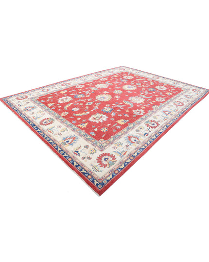 Ziegler 9' 7" X 13' 7" Hand Knotted Wool Rug 9' 7" X 13' 7" (292 X 414) / Red / Wool