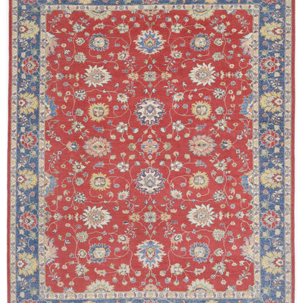 Ziegler 8' 11" X 11' 0" Hand Knotted Wool Rug 8' 11" X 11' 0" (272 X 335) / Red / Wool