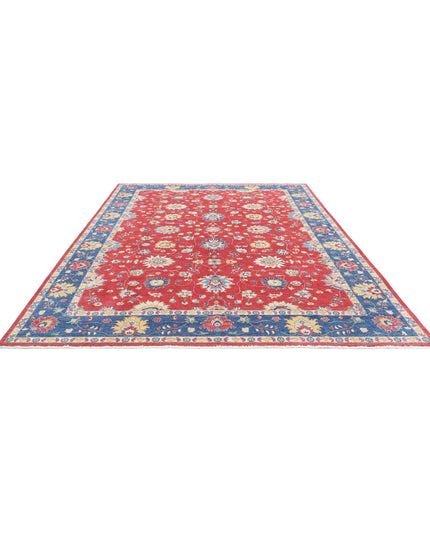 Ziegler 8' 11" X 11' 8" Hand Knotted Wool Rug 8' 11" X 11' 8" (272 X 356) / Red / Wool