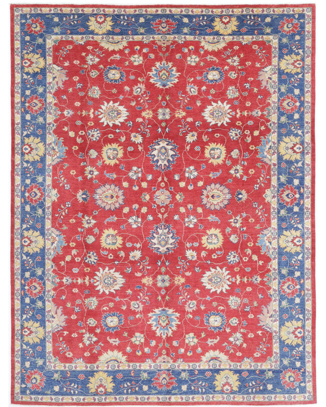 Ziegler 8' 11" X 11' 8" Hand Knotted Wool Rug 8' 11" X 11' 8" (272 X 356) / Red / Wool