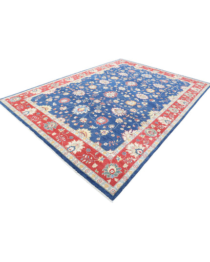 Ziegler 8' 10" X 12' 3" Hand Knotted Wool Rug 8' 10" X 12' 3" (269 X 373) / Blue / Wool