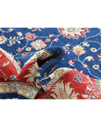 Ziegler 8' 10" X 12' 3" Hand Knotted Wool Rug 8' 10" X 12' 3" (269 X 373) / Blue / Wool