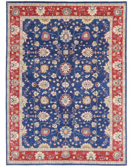 Ziegler 8' 10" X 12' 3" Hand Knotted Wool Rug 8' 10" X 12' 3" (269 X 373) / Blue / Wool