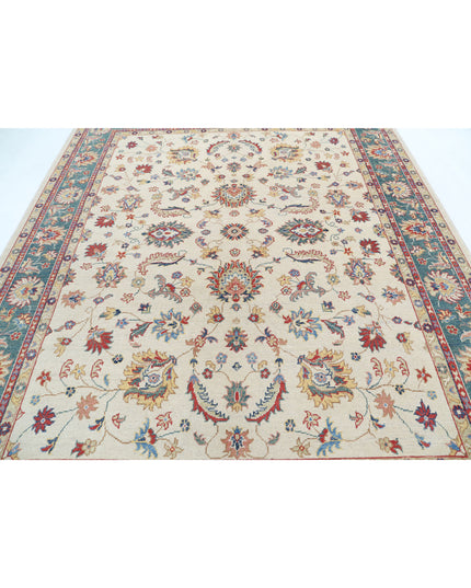 Ziegler 8' 0" X 9' 6" Hand Knotted Wool Rug 8' 0" X 9' 6" (244 X 290) / Ivory / Wool