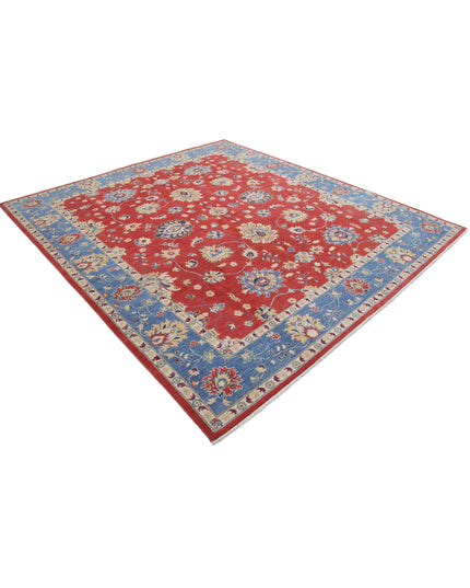 Ziegler 8' 3" X 9' 3" Hand Knotted Wool Rug 8' 3" X 9' 3" (251 X 282) / Red / Wool