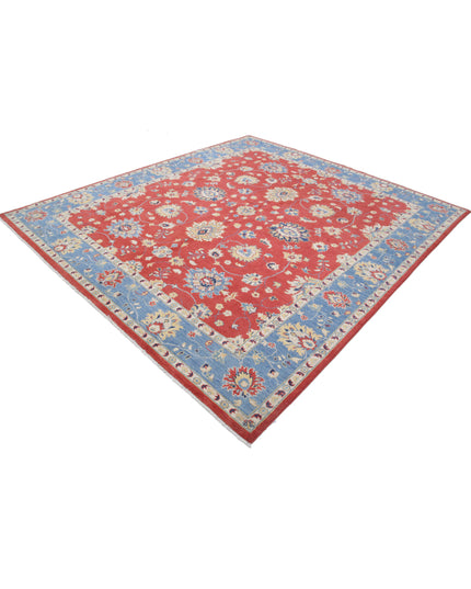 Ziegler 8' 3" X 9' 3" Hand Knotted Wool Rug 8' 3" X 9' 3" (251 X 282) / Red / Wool
