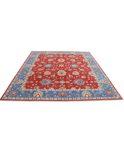 Ziegler 8' 3" X 9' 3" Hand Knotted Wool Rug 8' 3" X 9' 3" (251 X 282) / Red / Wool