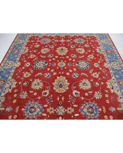 Ziegler 8' 3" X 9' 3" Hand Knotted Wool Rug 8' 3" X 9' 3" (251 X 282) / Red / Wool