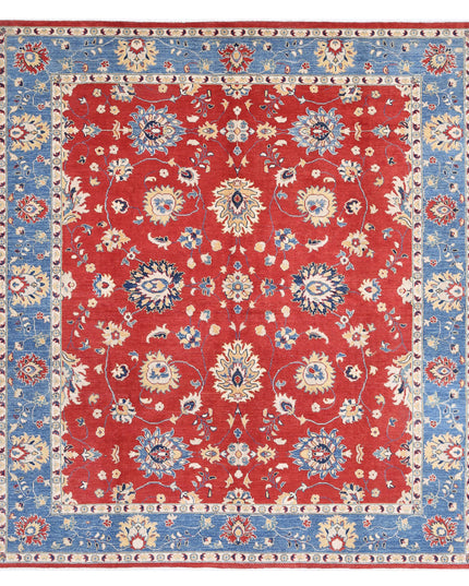 Ziegler 8' 3" X 9' 3" Hand Knotted Wool Rug 8' 3" X 9' 3" (251 X 282) / Red / Wool