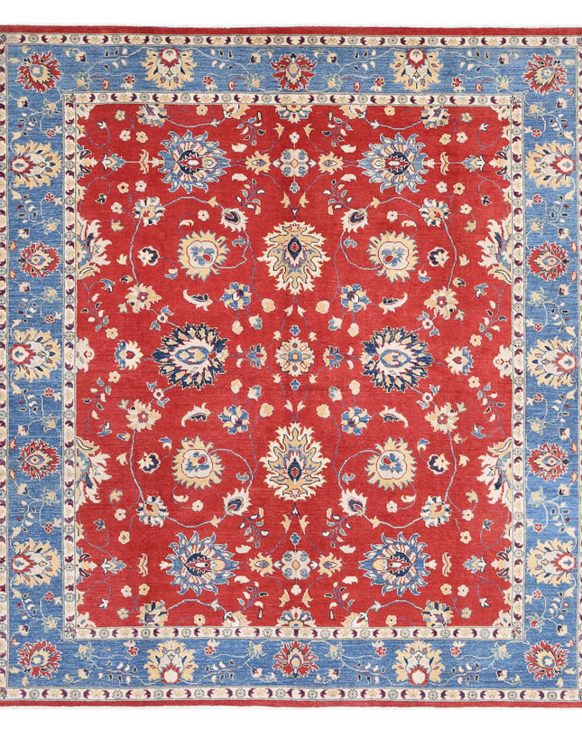 Ziegler 8' 3" X 9' 3" Hand Knotted Wool Rug 8' 3" X 9' 3" (251 X 282) / Red / Wool