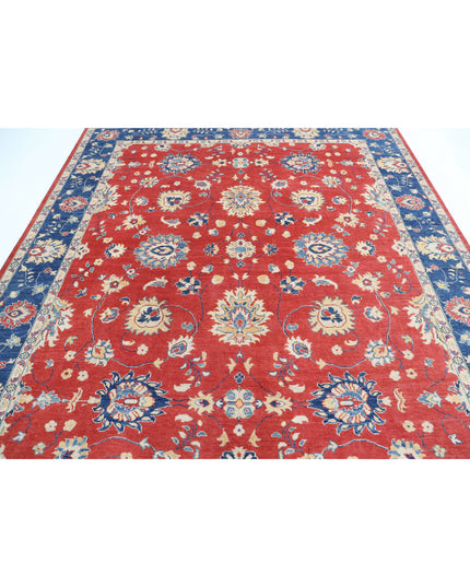 Ziegler 8' 4" X 9' 4" Hand Knotted Wool Rug 8' 4" X 9' 4" (254 X 284) / Red / Wool