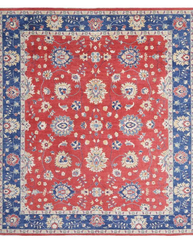 Ziegler 8' 4" X 9' 4" Hand Knotted Wool Rug 8' 4" X 9' 4" (254 X 284) / Red / Wool