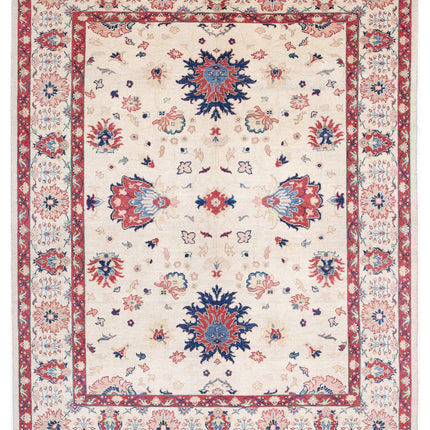 Ziegler 8' 0" X 10' 0" Hand Knotted Wool Rug 8' 0" X 10' 0" (244 X 305) / Ivory / Wool
