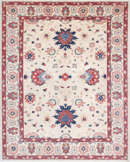 Ziegler 8' 0" X 10' 0" Hand Knotted Wool Rug 8' 0" X 10' 0" (244 X 305) / Ivory / Wool