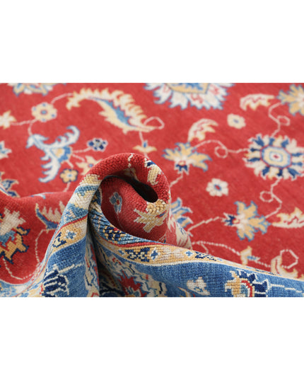 Ziegler 6' 6" X 9' 3" Hand Knotted Wool Rug 6' 6" X 9' 3" (198 X 282) / Red / Wool