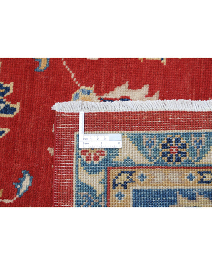 Ziegler 6' 6" X 9' 3" Hand Knotted Wool Rug 6' 6" X 9' 3" (198 X 282) / Red / Wool