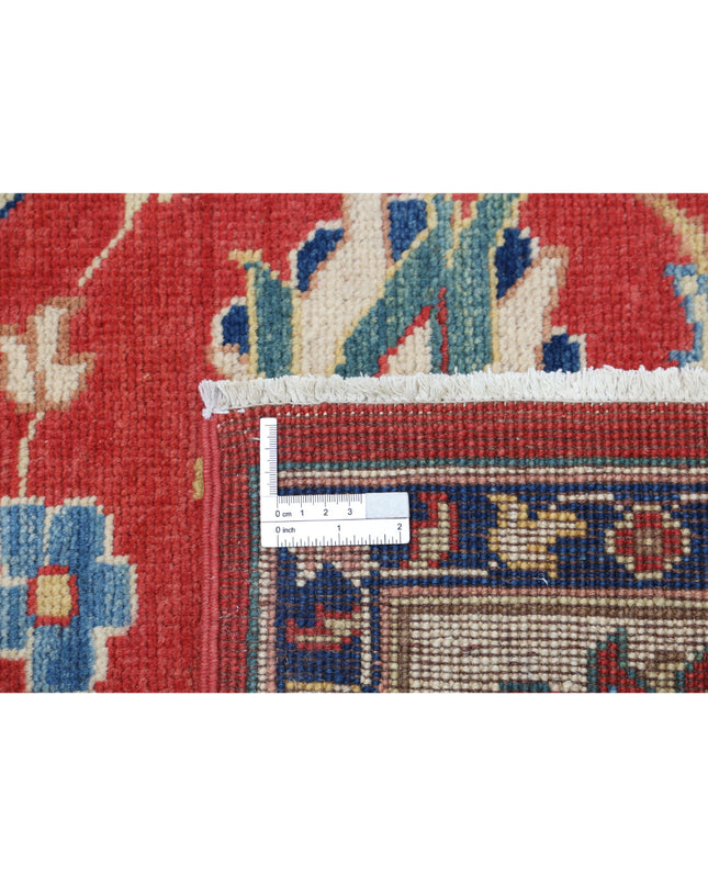 Ziegler 6' 4" X 9' 4" Hand Knotted Wool Rug 6' 4" X 9' 4" (193 X 284) / Red / Wool