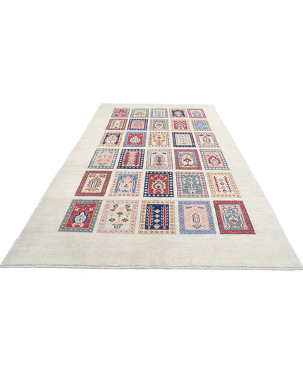 Ziegler 6' 7" X 11' 2" Hand Knotted Wool Rug 6' 7" X 11' 2" (201 X 340) / Ivory / Wool