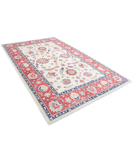 Ziegler 6' 8" X 10' 5" Hand Knotted Wool Rug 6' 8" X 10' 5" (203 X 318) / Ivory / Wool