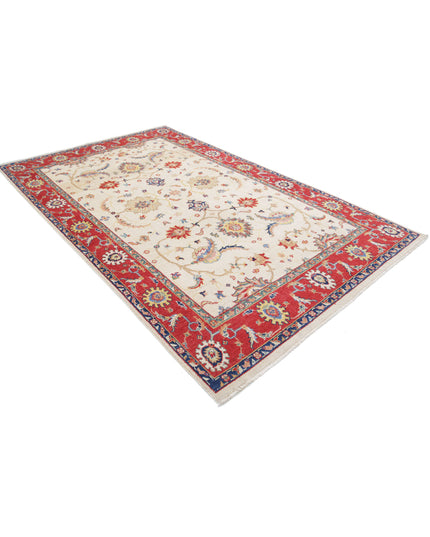 Ziegler 6' 5" X 10' 2" Hand Knotted Wool Rug 6' 5" X 10' 2" (196 X 310) / Ivory / Wool