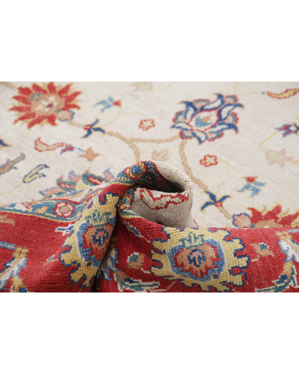 Ziegler 6' 5" X 10' 2" Hand Knotted Wool Rug 6' 5" X 10' 2" (196 X 310) / Ivory / Wool