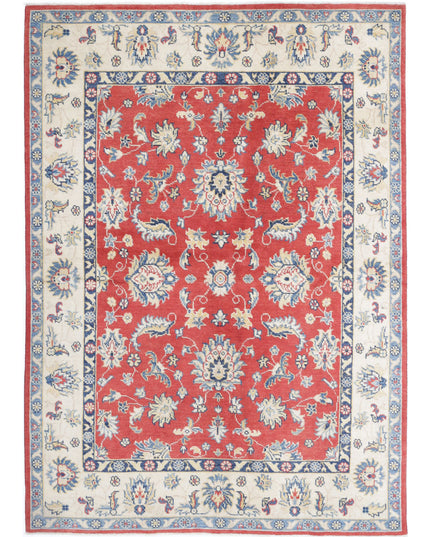 Ziegler 4' 8" X 6' 10" Hand Knotted Wool Rug 4' 8" X 6' 10" (142 X 208) / Red / Wool