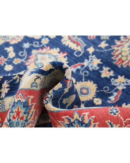 Ziegler 4' 10" X 6' 4" Hand Knotted Wool Rug 4' 10" X 6' 4" (147 X 193) / Blue / Wool