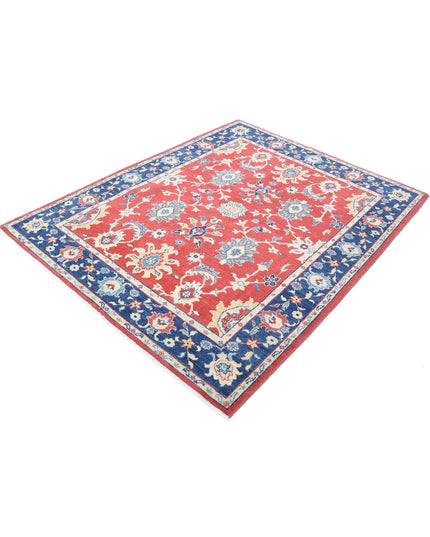Ziegler 5' 2" X 6' 6" Hand Knotted Wool Rug 5' 2" X 6' 6" (158 X 198) / Red / Wool