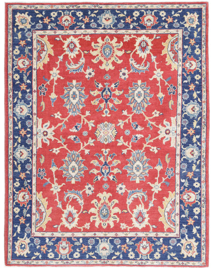 Ziegler 5' 2" X 6' 6" Hand Knotted Wool Rug 5' 2" X 6' 6" (158 X 198) / Red / Wool