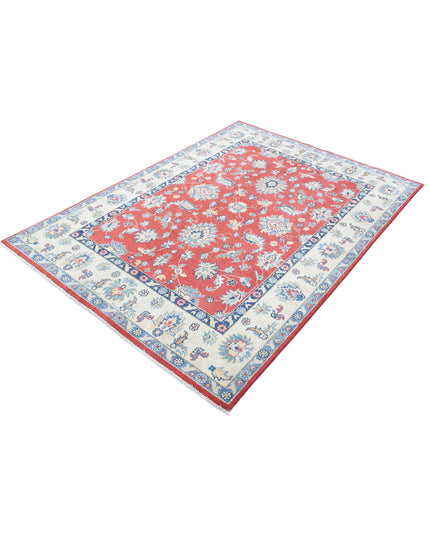 Ziegler 4' 9" X 6' 8" Hand Knotted Wool Rug 4' 9" X 6' 8" (145 X 203) / Red / Wool
