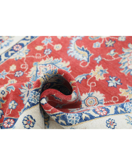 Ziegler 4' 9" X 6' 8" Hand Knotted Wool Rug 4' 9" X 6' 8" (145 X 203) / Red / Wool