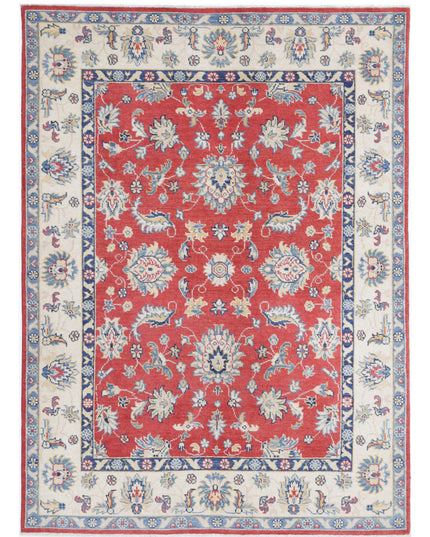 Ziegler 4' 9" X 6' 8" Hand Knotted Wool Rug 4' 9" X 6' 8" (145 X 203) / Red / Wool