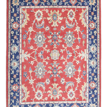 Ziegler 5' 0" X 6' 5" Hand Knotted Wool Rug 5' 0" X 6' 5" (152 X 196) / Red / Wool