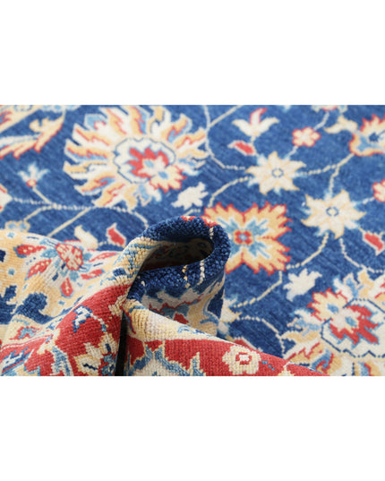 Ziegler 4' 8" X 6' 9" Hand Knotted Wool Rug 4' 8" X 6' 9" (142 X 206) / Blue / Wool