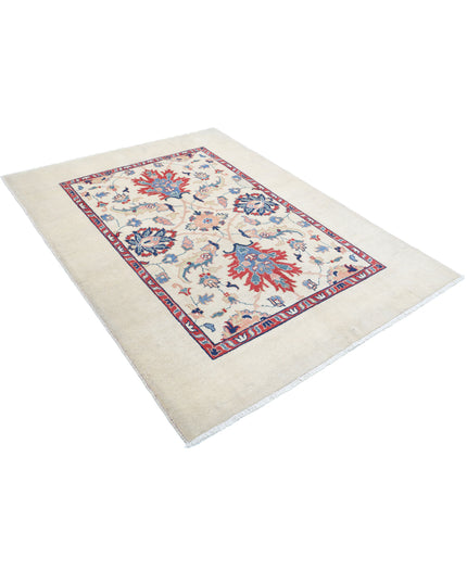 Ziegler 5' 1" X 6' 9" Hand Knotted Wool Rug 5' 1" X 6' 9" (155 X 206) / Ivory / Wool