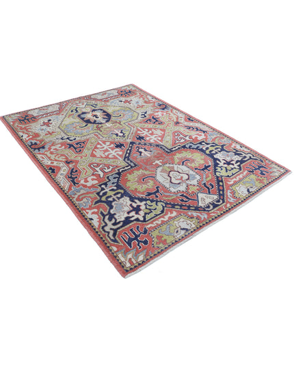 Ziegler 5' 2" X 6' 11" Hand Knotted Wool Rug 5' 2" X 6' 11" (158 X 211) / Red / Wool