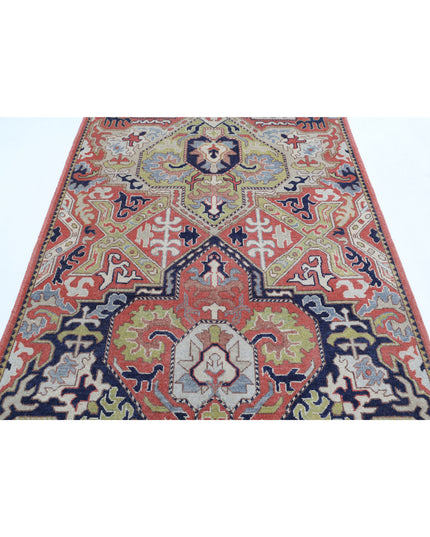 Ziegler 5' 2" X 6' 11" Hand Knotted Wool Rug 5' 2" X 6' 11" (158 X 211) / Red / Wool