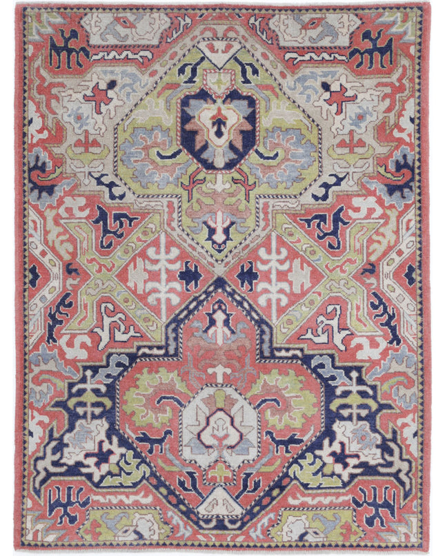 Ziegler 5' 2" X 6' 11" Hand Knotted Wool Rug 5' 2" X 6' 11" (158 X 211) / Red / Wool