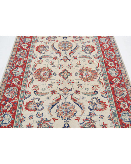 Ziegler 5' 6" X 7' 3" Hand Knotted Wool Rug 5' 6" X 7' 3" (168 X 221) / Ivory / Wool