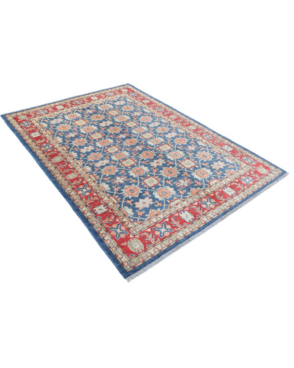 Ziegler 5' 1" X 7' 3" Hand Knotted Wool Rug 5' 1" X 7' 3" (155 X 221) / Blue / Wool