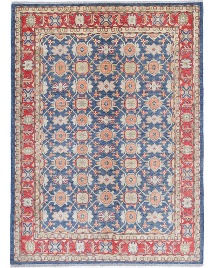 Ziegler 5' 1" X 7' 3" Hand Knotted Wool Rug 5' 1" X 7' 3" (155 X 221) / Blue / Wool