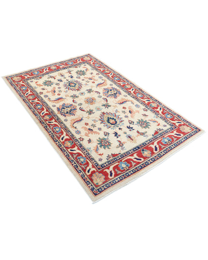 Ziegler 3' 10" X 5' 11" Hand Knotted Wool Rug 3' 10" X 5' 11" (117 X 180) / Ivory / Wool