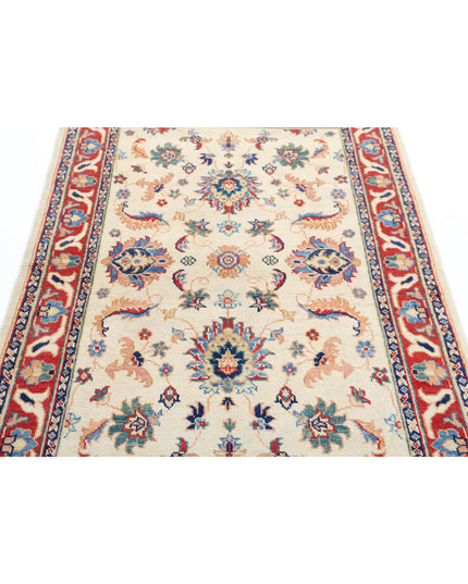 Ziegler 3' 10" X 5' 11" Hand Knotted Wool Rug 3' 10" X 5' 11" (117 X 180) / Ivory / Wool