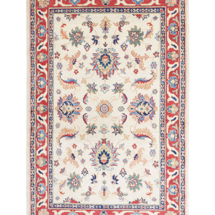 Ziegler 3' 10" X 5' 11" Hand Knotted Wool Rug 3' 10" X 5' 11" (117 X 180) / Ivory / Wool